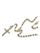 Italian 14k yellow gold rosary chain rcc008y