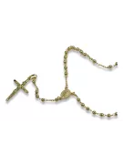Italian 14k yellow gold rosary chain rcc008y