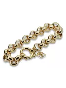 Italian yellow 14k gold Anchor Kenik Lady bracelet cb025y