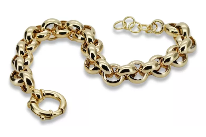 Italian yellow 14k gold Anchor Kenik Lady bracelet cb025y