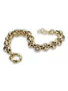 Italian yellow 14k gold Anchor Kenik Lady bracelet cb025y