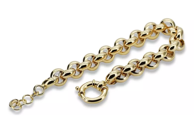 Italian yellow 14k gold Anchor Kenik Lady bracelet cb025y