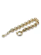 Italian yellow 14k gold Anchor Kenik Lady bracelet cb025y