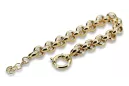 Italian yellow 14k gold Anchor Kenik Lady bracelet cb025y