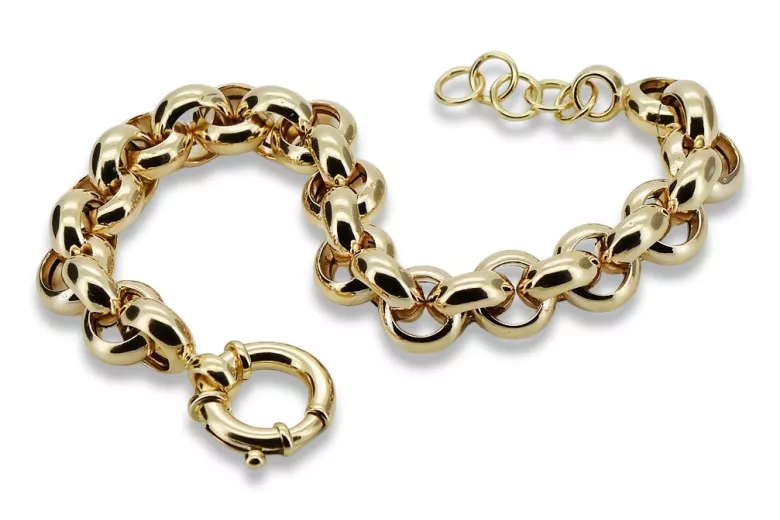 Italian yellow 14k gold Anchor Kenik Lady bracelet cb025y