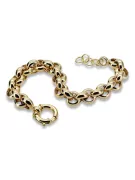 Italian yellow 14k gold Anchor Kenik Lady bracelet cb025y