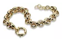 Italian yellow 14k gold Anchor Kenik Lady bracelet cb025y