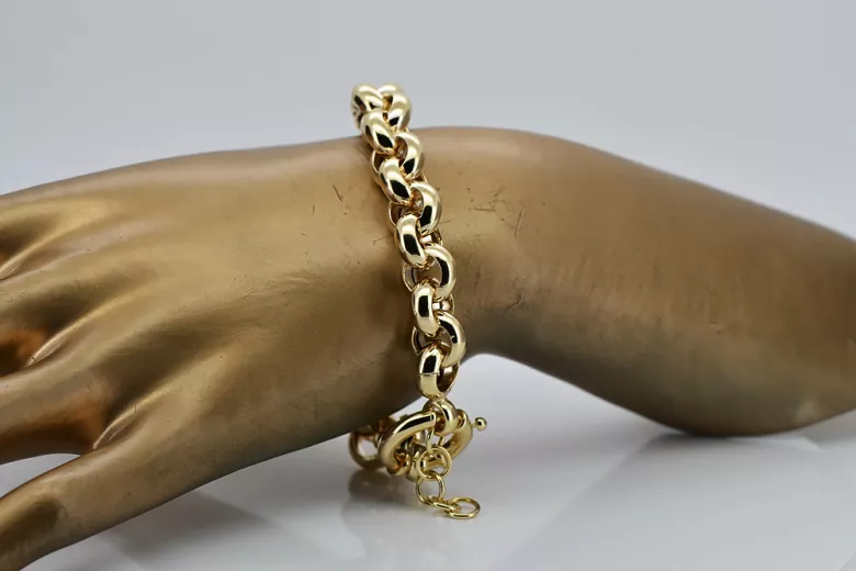 Italian yellow 14k gold Anchor Kenik Lady bracelet cb025y