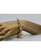 Italian yellow 14k gold Anchor Kenik Lady bracelet cb025y