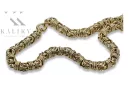 Yellow 14k gold modern Byzantina king bracelet cb009y