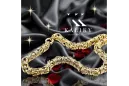 Yellow 14k gold modern Byzantina king bracelet cb009y