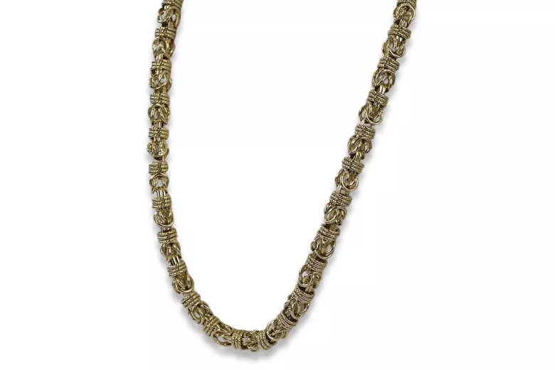 Yellow rose gold chain ★ russiangold.com ★ Gold 585 333 Low price