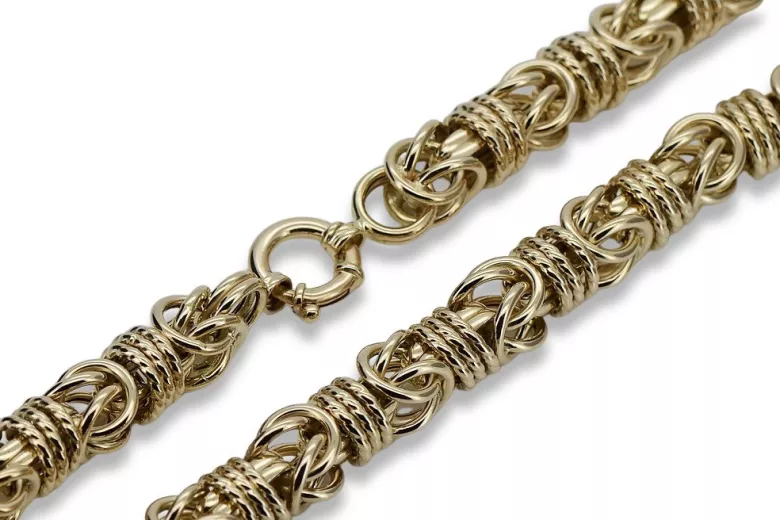 Yellow rose gold chain ★ russiangold.com ★ Gold 585 333 Low price