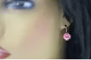 Pendientes Amethyst Original Vintage 14K Rose Gold Vintage Joyería vec029r