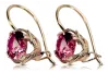 Ruby Original Vintage 14K Rose Gold Earrings vec029r
