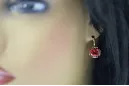 Ruby Original Vintage-Ohrringe aus 14 Karat Roségold vec029r
