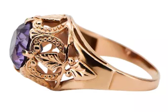 Rosă sovietică rusă 14k 585 aur Alexandrit Rubin Smarald Safir Zircon inel vrc080