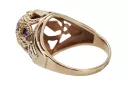 Russian Soviet rose 14k 585 gold Alexandrite Ruby Emerald Sapphire Zircon ring  vrc080