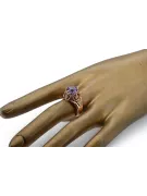 Russian Soviet rose 14k 585 gold Alexandrite Ruby Emerald Sapphire Zircon ring  vrc080