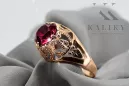 Inel Vintage Craft  Rubin Original vintage din aur roz de 14k vrc080r