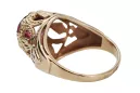 Inel Vintage Craft  Rubin Original vintage din aur roz de 14k vrc080r