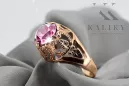Or rose 14 carats vintage d'origine Améthyste Anneau Vintage vrc080r