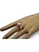 Or rose 14 carats vintage d'origine Améthyste Anneau Vintage vrc080r