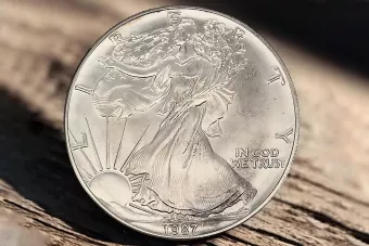American Eagle 1 OZ 20 $ Сребърна монета US Mint Ag.999 Voth002