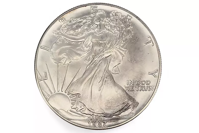 American Eagle 1 Unze 20 $ Silbermünze US Mint AG.999 Voth002