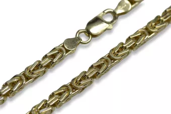 Sterling Silver 925 yellow gold plated Bizantina chain cc014yp
