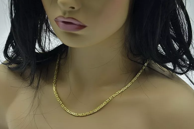 Yellow rose gold chain ★ russiangold.com ★ Gold 585 333 Low price