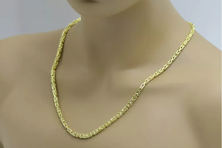 Yellow rose gold chain ★ russiangold.com ★ Gold 585 333 Low price