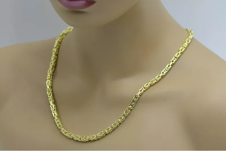 Yellow rose gold chain ★ russiangold.com ★ Gold 585 333 Low price