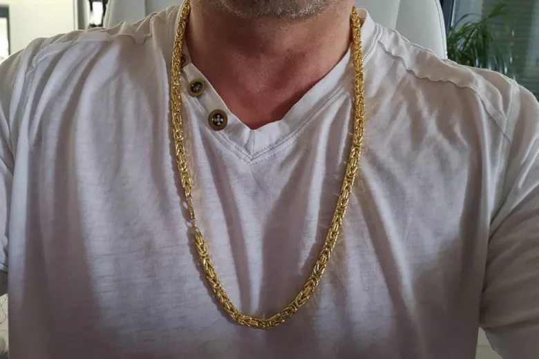 Yellow rose gold chain ★ russiangold.com ★ Gold 585 333 Low price