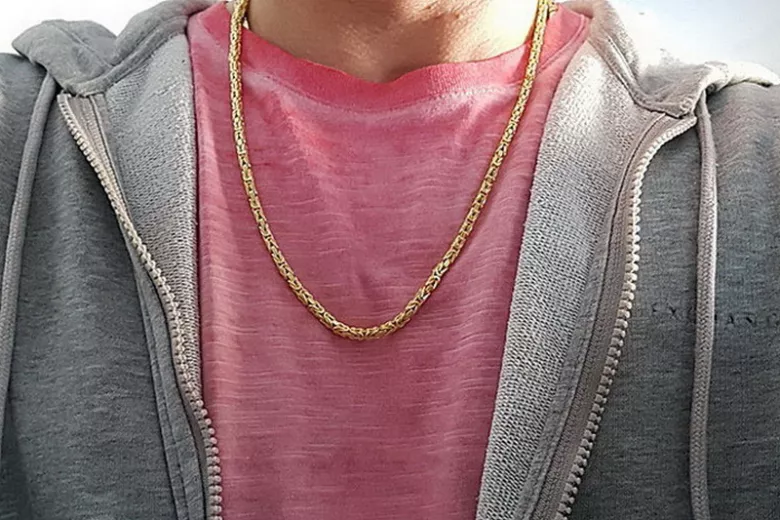 Yellow rose gold chain ★ russiangold.com ★ Gold 585 333 Low price