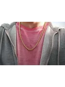 Жовта рожева золота ланцюжок ★ russiangold.com ★ Золото 585 333 Низька ціна