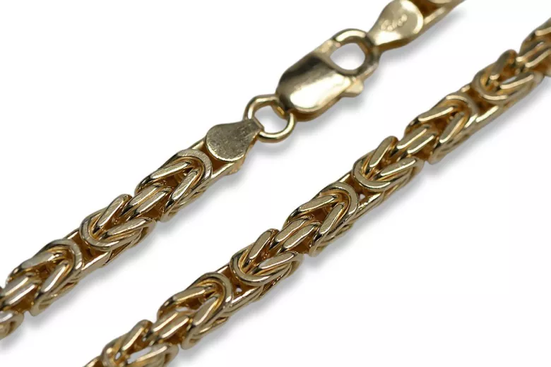 Жълта розово злато верижка ★ russiangold.com ★ злато 585 333 Ниска цена