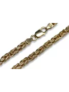 Жълта розово злато верижка ★ russiangold.com ★ злато 585 333 Ниска цена