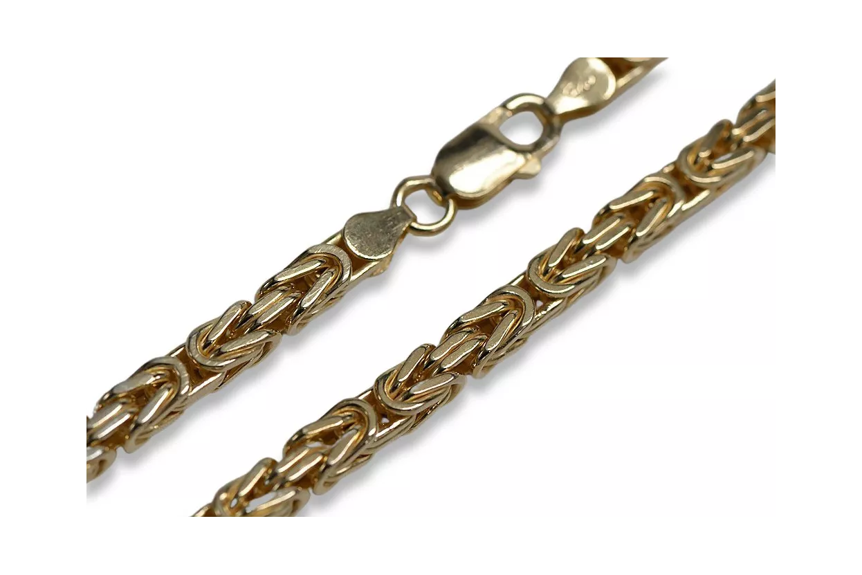 Жълта розово злато верижка ★ russiangold.com ★ злато 585 333 Ниска цена