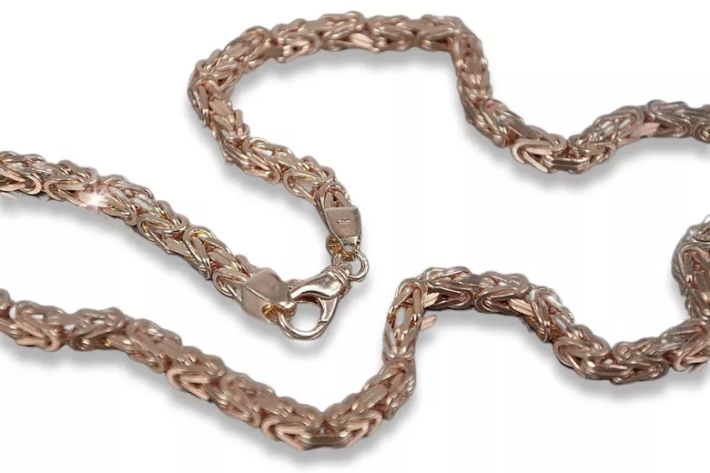 Жълта розово злато верижка ★ russiangold.com ★ злато 585 333 Ниска цена