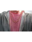 Жълта розово злато верижка ★ russiangold.com ★ злато 585 333 Ниска цена