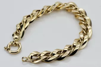 Yellow rose gold bracelet ★ russiangold.com ★ Gold 585 333 Low price