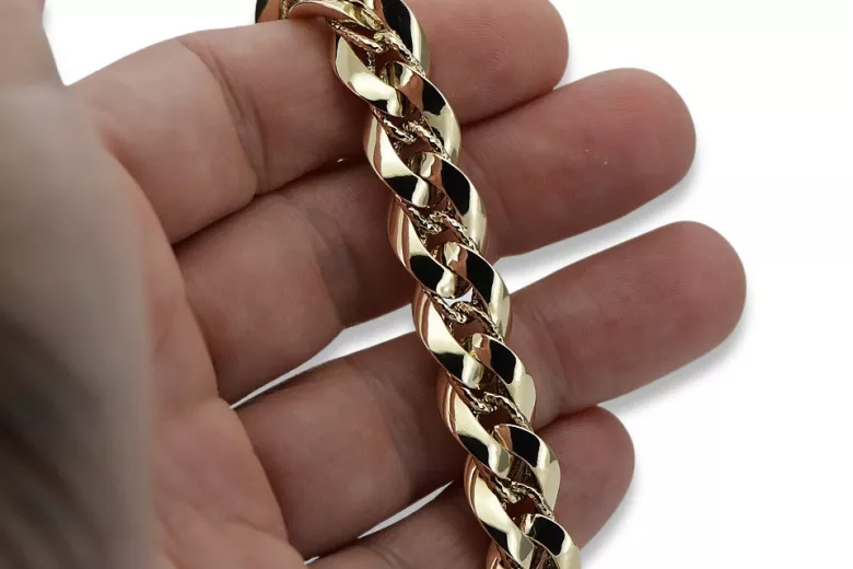 Yellow rose gold bracelet ★ russiangold.com ★ Gold 585 333 Low price