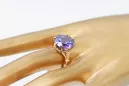 Russian Soviet rose 14k 585 gold Alexandrite Ruby Emerald Sapphire Zircon ring  vrc073