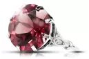 Ring Vintage Ruby Sterling silver 925 vrc073s