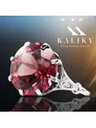 Ring Vintage Ruby Sterling silver 925 vrc073s