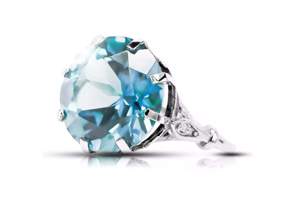Ring Vintage Jewlery Aquamarine Sterling silver 925 vrc073s Ring Vintage Jewlery Aquamarine Sterling silver 925 vrc073s