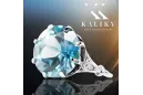 Ring Vintage Jewlery Aquamarine Sterling silver 925 vrc073s