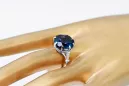 Ring Vintage style Sapphire Sterling silver 925 vrc073s