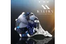Ring Vintage style Sapphire Sterling silver 925 vrc073s